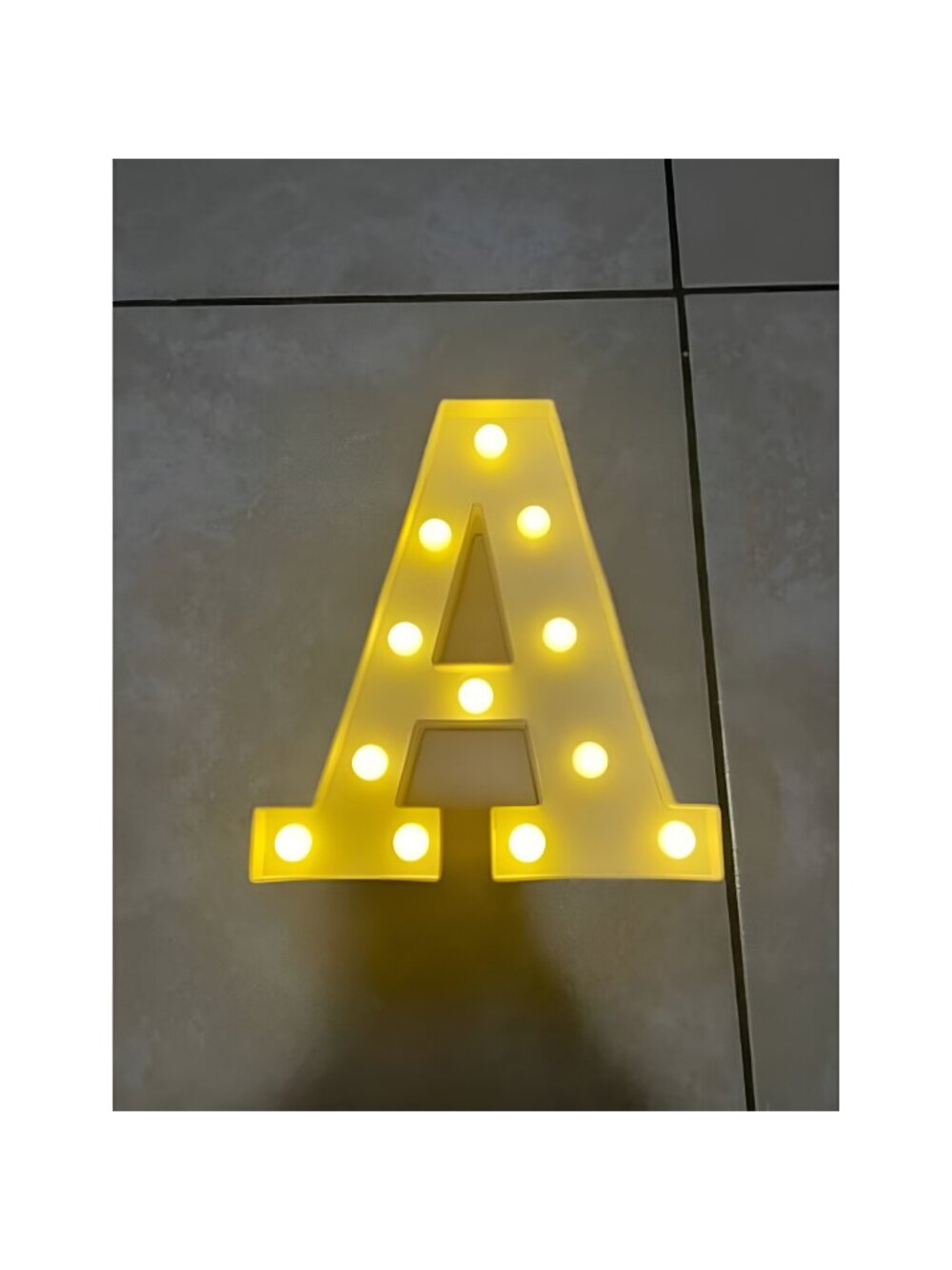 1 pc LED Marquee Letter Lights Sign, Light Up Alphabet Letter for Home Party